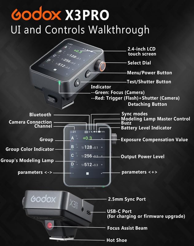 Amazon.com : Godox X3 Pro N for Nikon TTL Wireless Flash Trigger